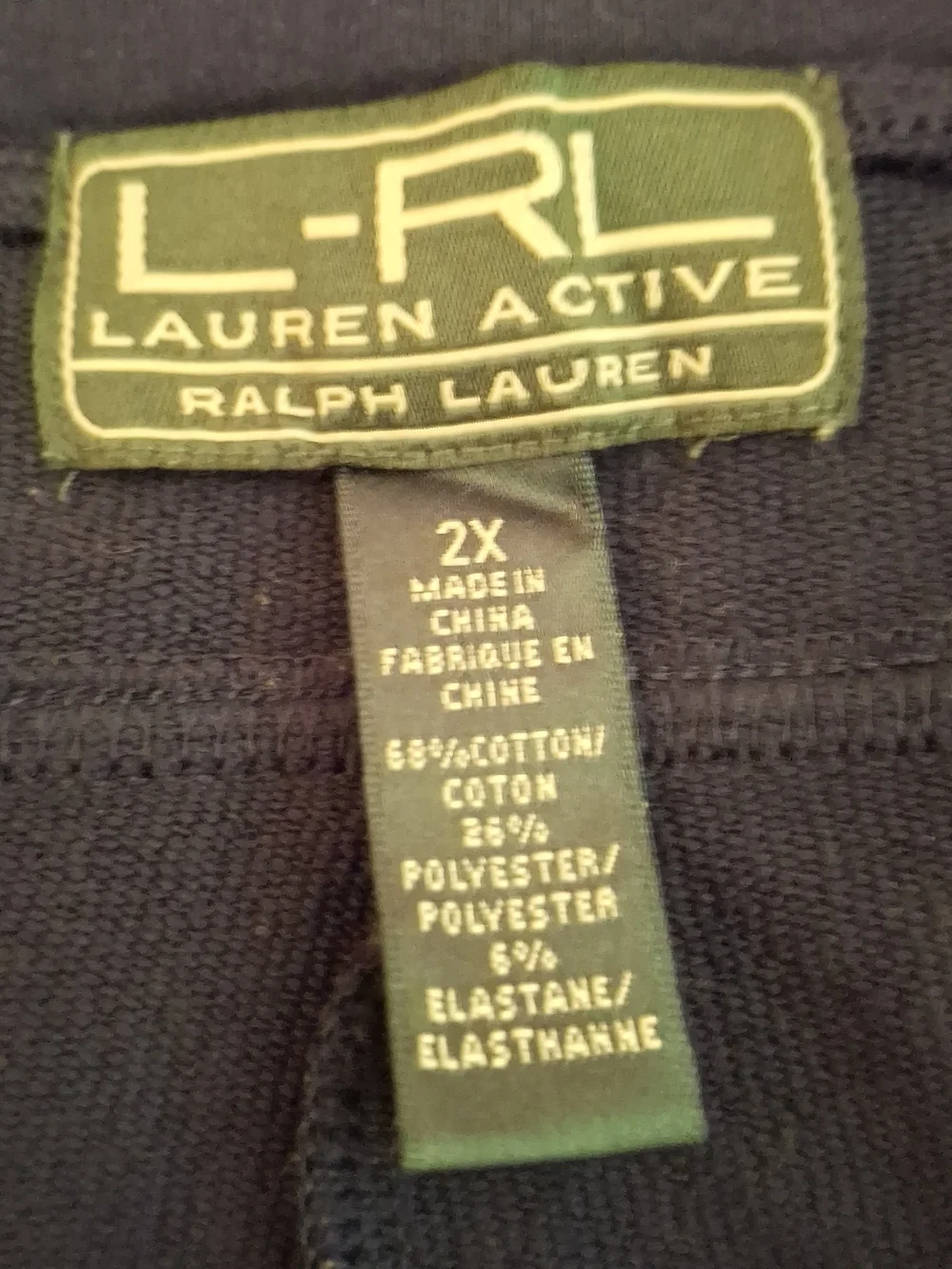 Ralph Lauren Women's Navy Jogger Sweat Pants with Zip Details